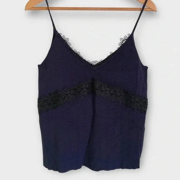 Zara Lace Trim Camisole Tank Top - Picture 5 of 9